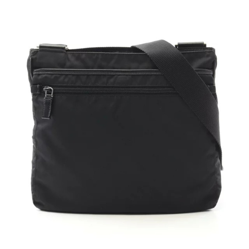 Prada Shoulder Bag Saffiano Leather Black - Picture 1 of 8